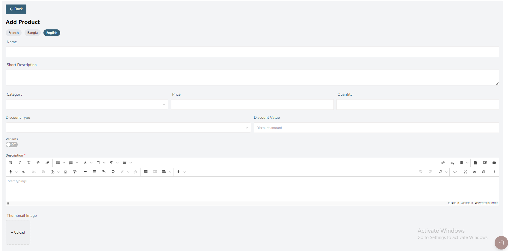 Add Product